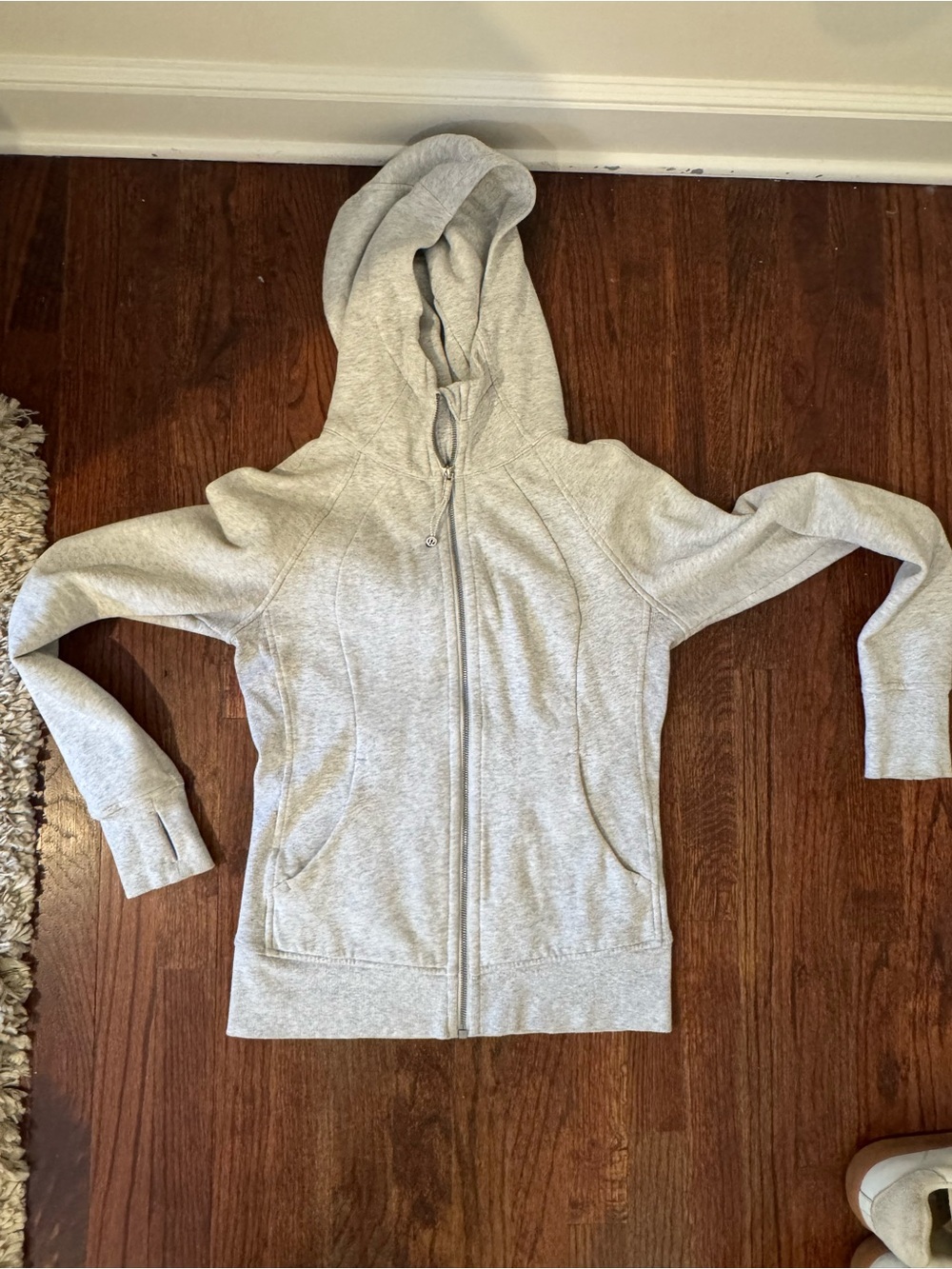lululemon athletica Light Gray Full‑Zip Hoodie
